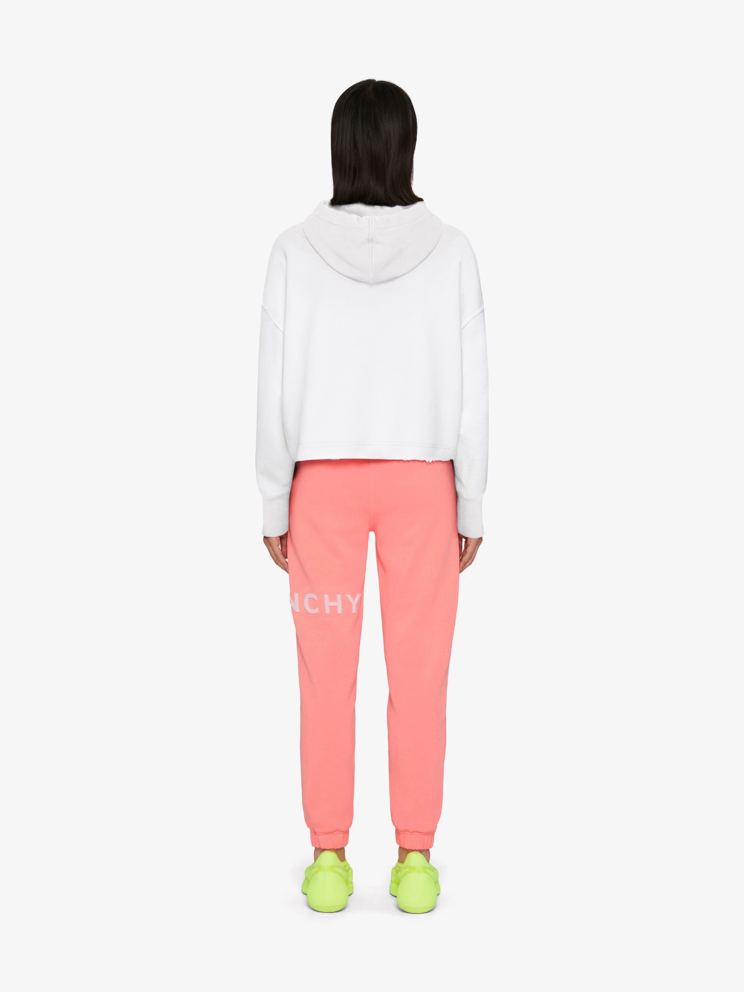 GIVENCHY ARCHETYPE CROPPED HOODIE IN FLEECE - 4