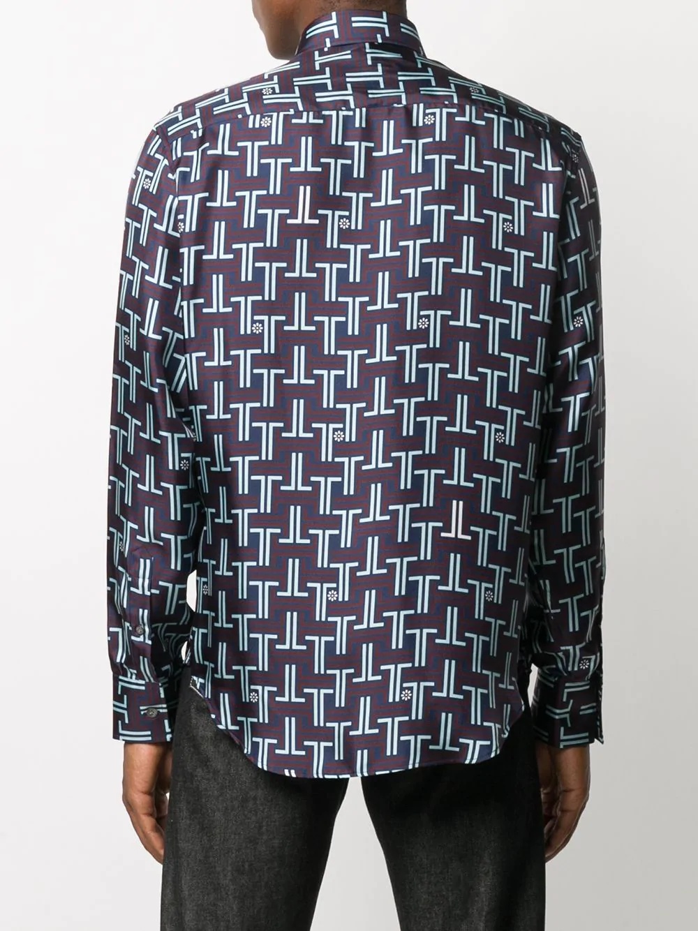 logo-print long-sleeve shirt - 4