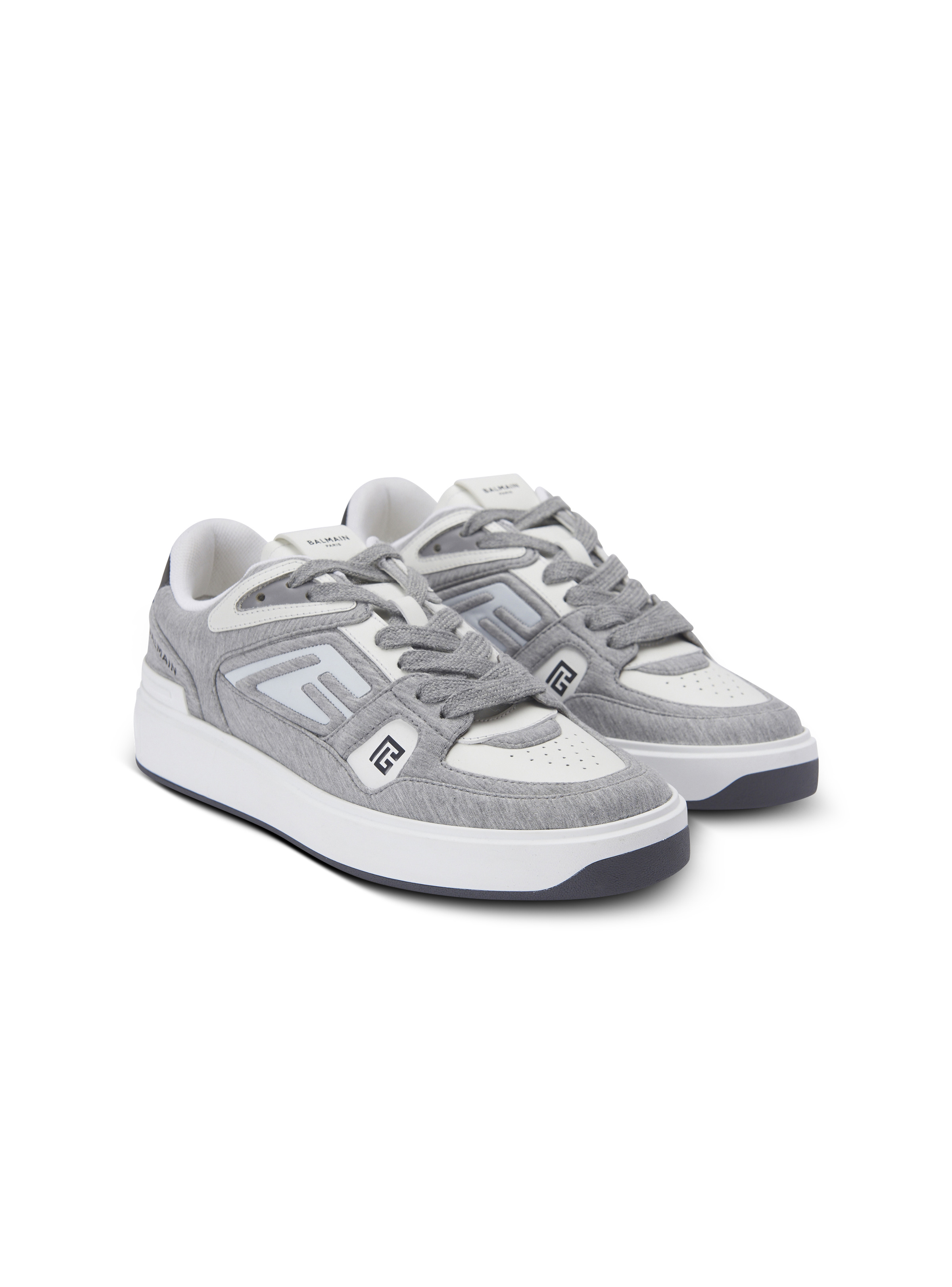 B-Court Skate trainers in fleece and calfskin - 2