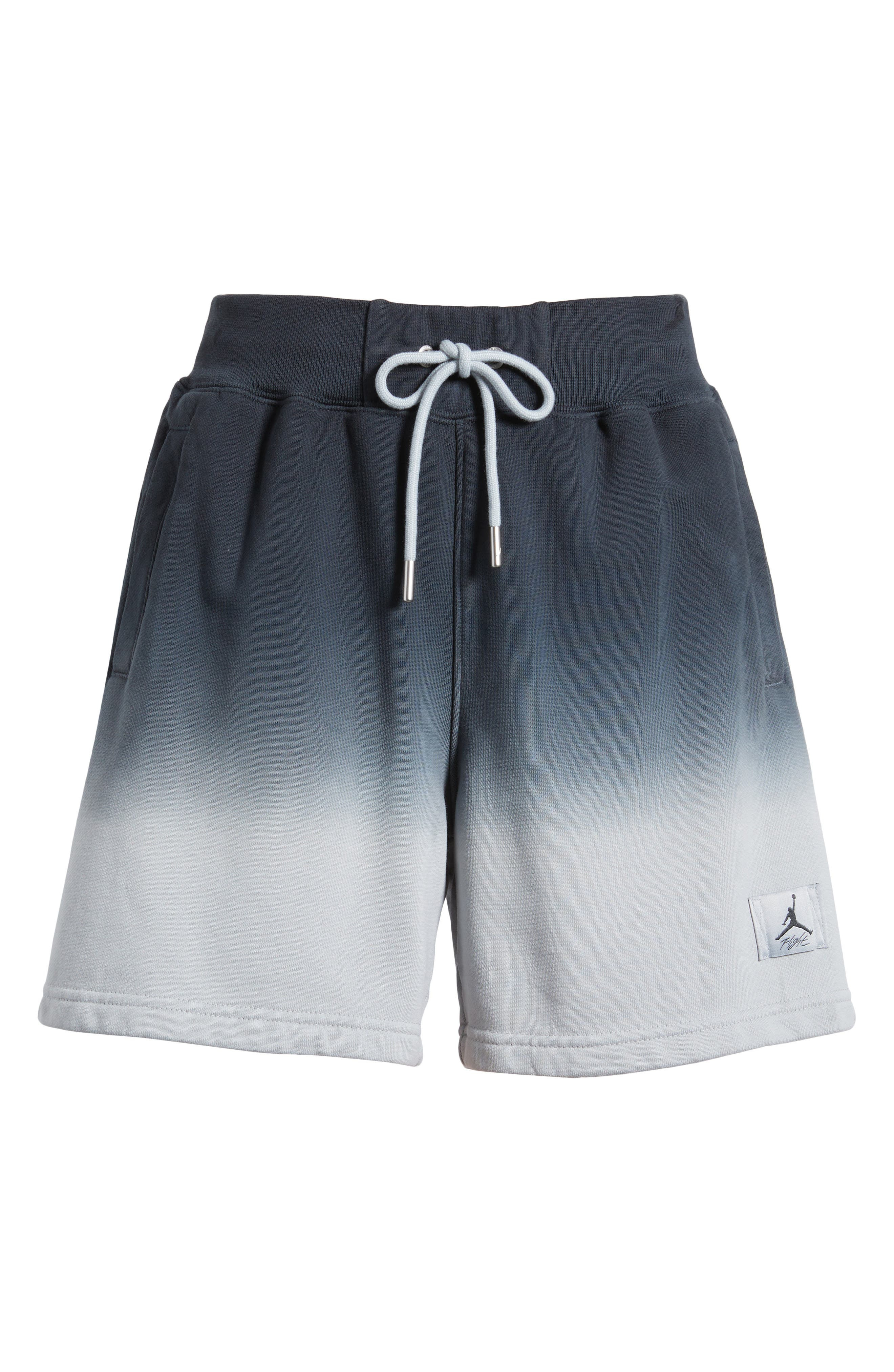 Jordan Flight Fleece Dip Dye Sweat Shorts in Light Smoke Grey at Nordstrom - 4