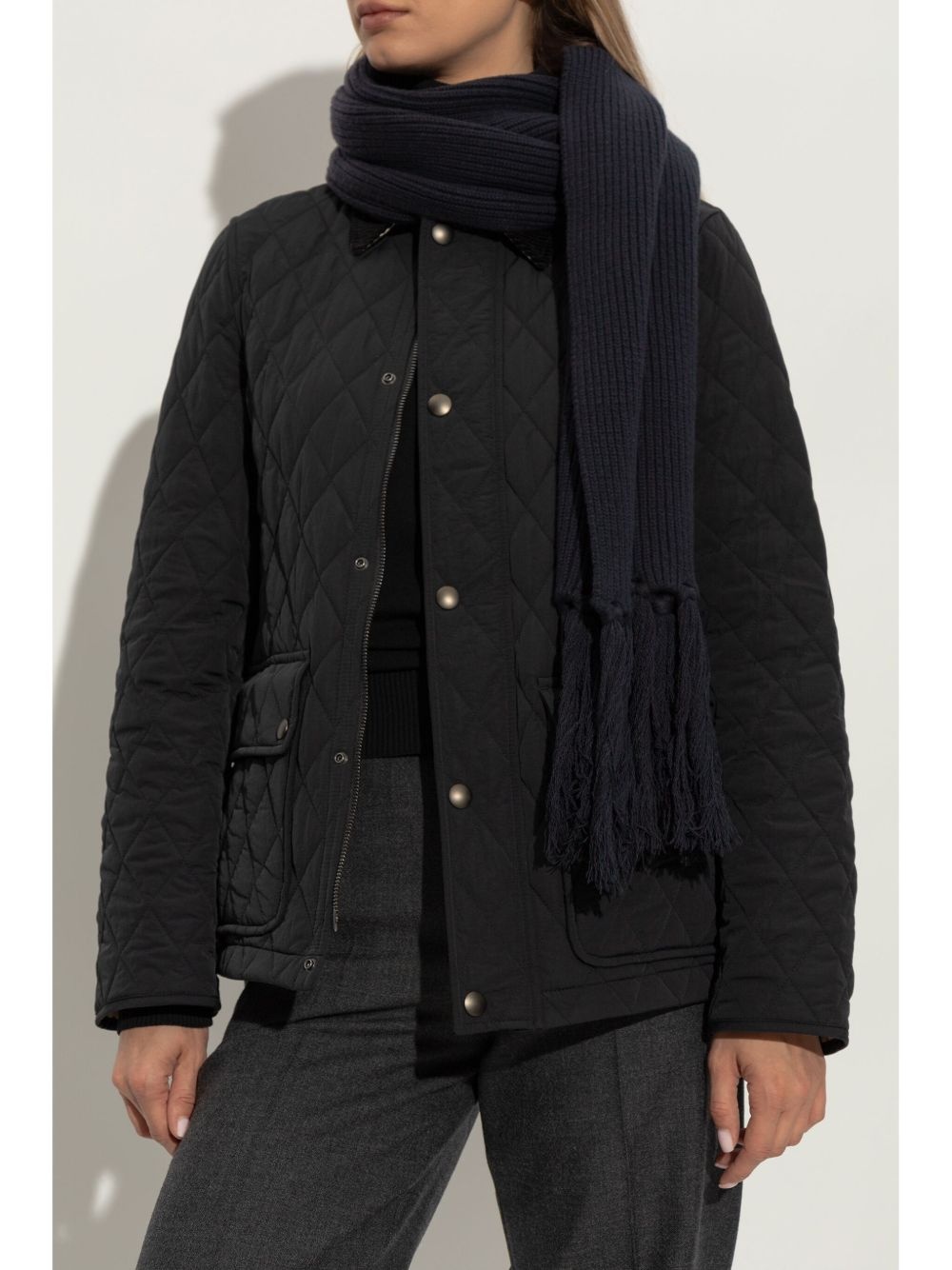 fringed wool scarf - 2