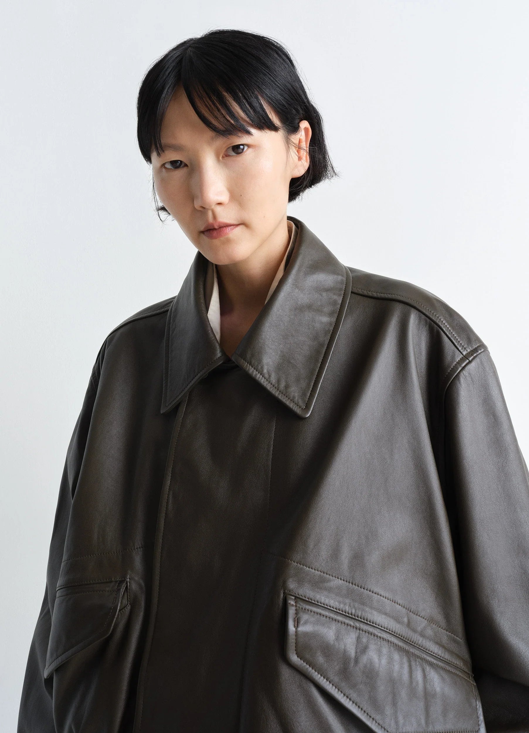 LEATHER BLOUSON - 4