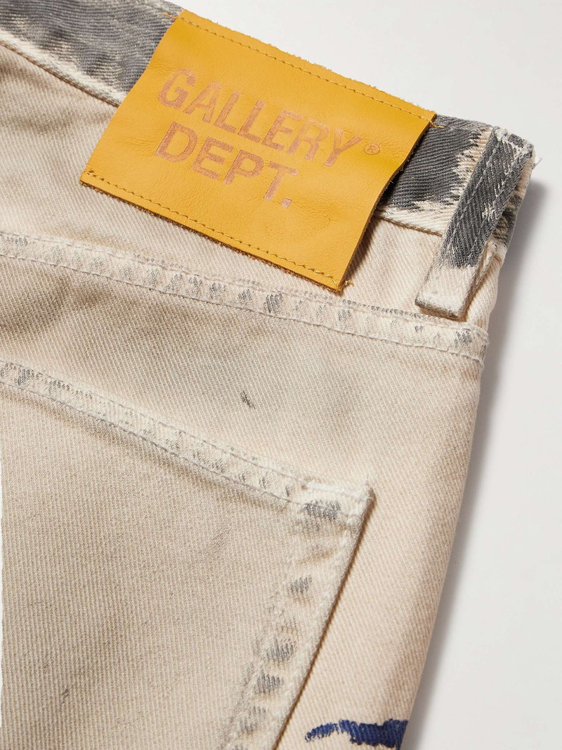 Hollywood Flared Distressed Paint-Splattered Jeans 5