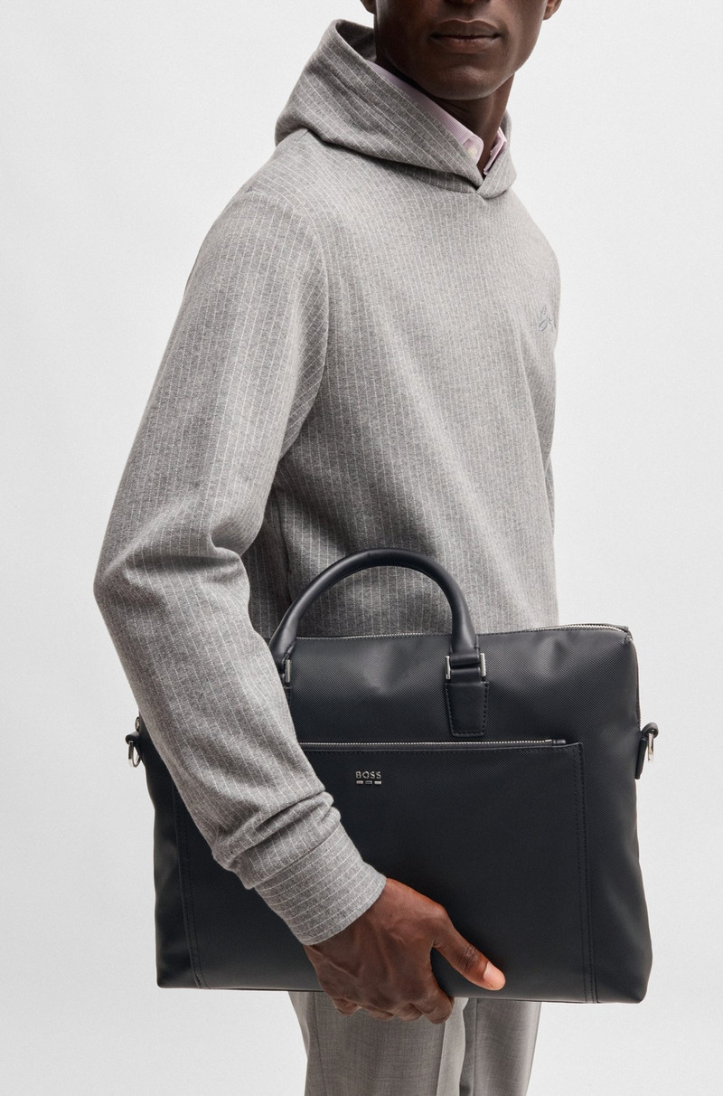 TEXTURED DOCUMENT CASE WITH HARDWARE TRIMS 4