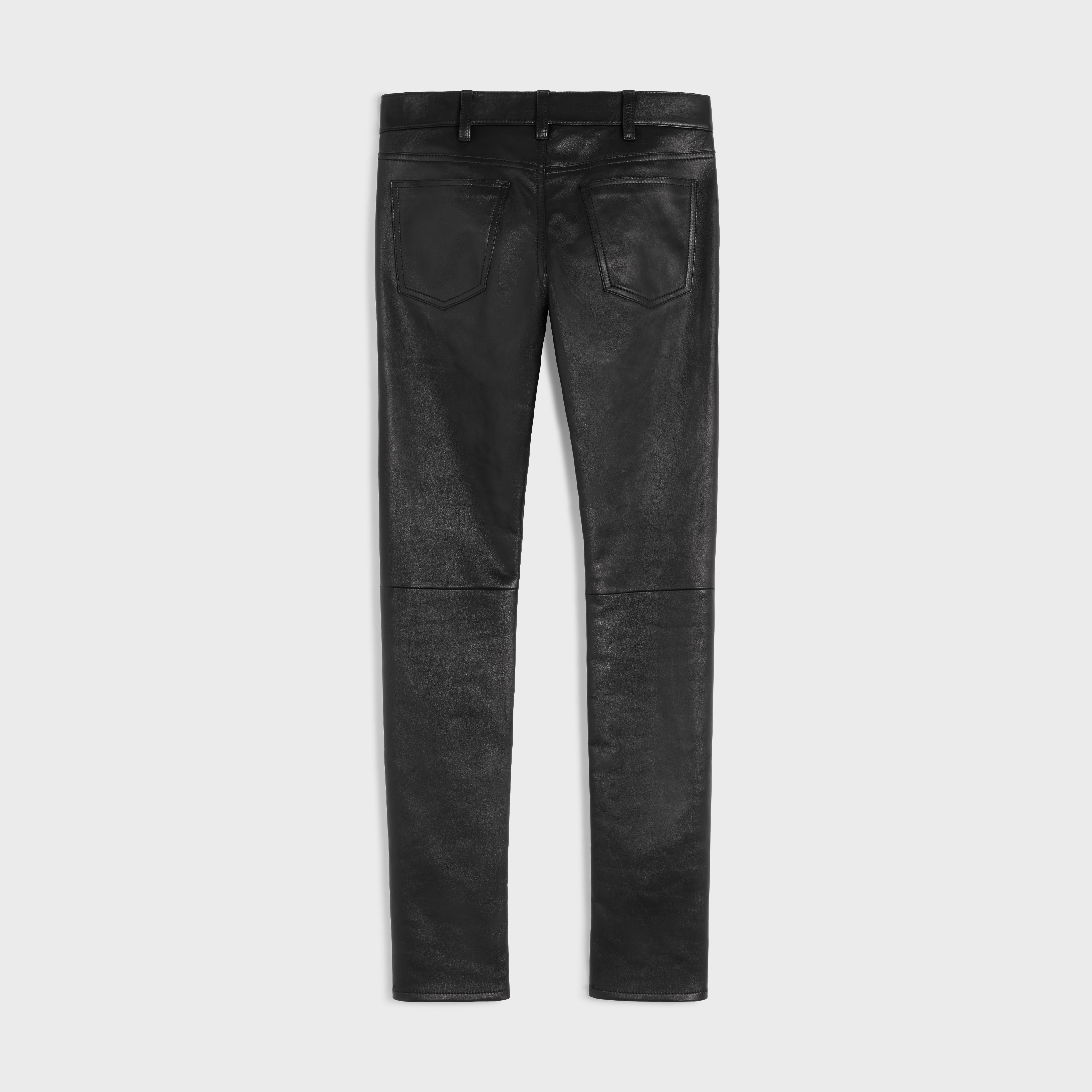 skinny jeans in stretch lambskin - 2