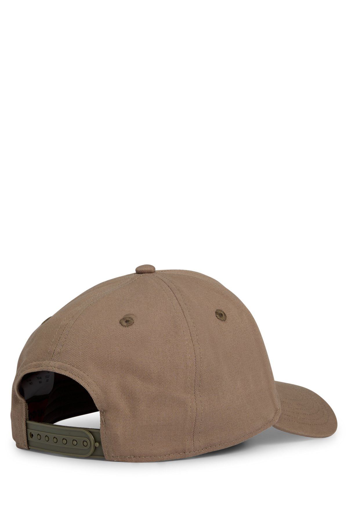 COTTON-TWILL CAP WITH LOGO ON FRONT AND VISOR - 3