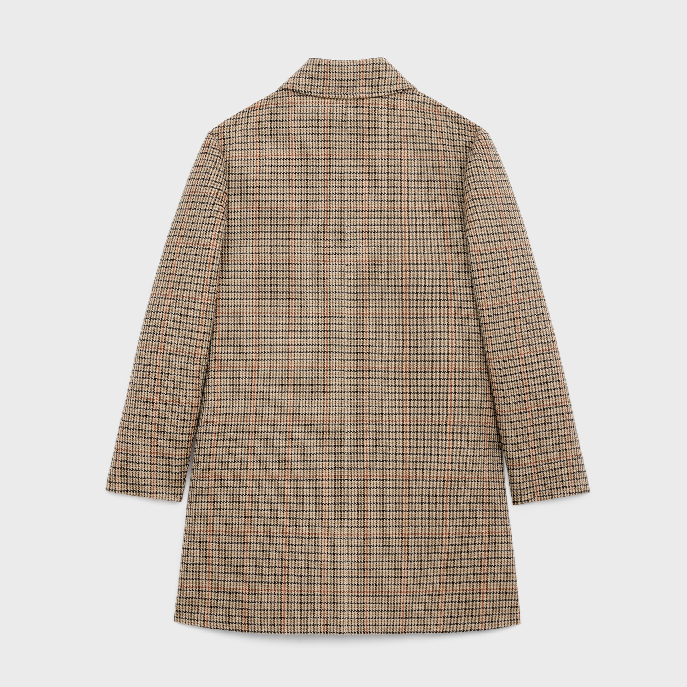 coat in houndstooth wool - 2