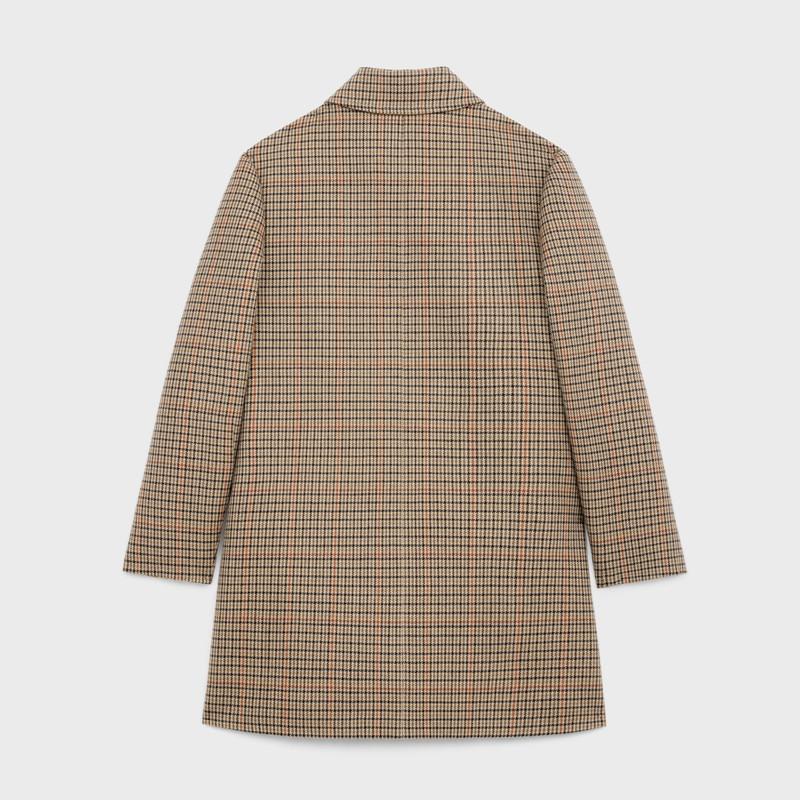 CELINE coat in houndstooth wool outlook