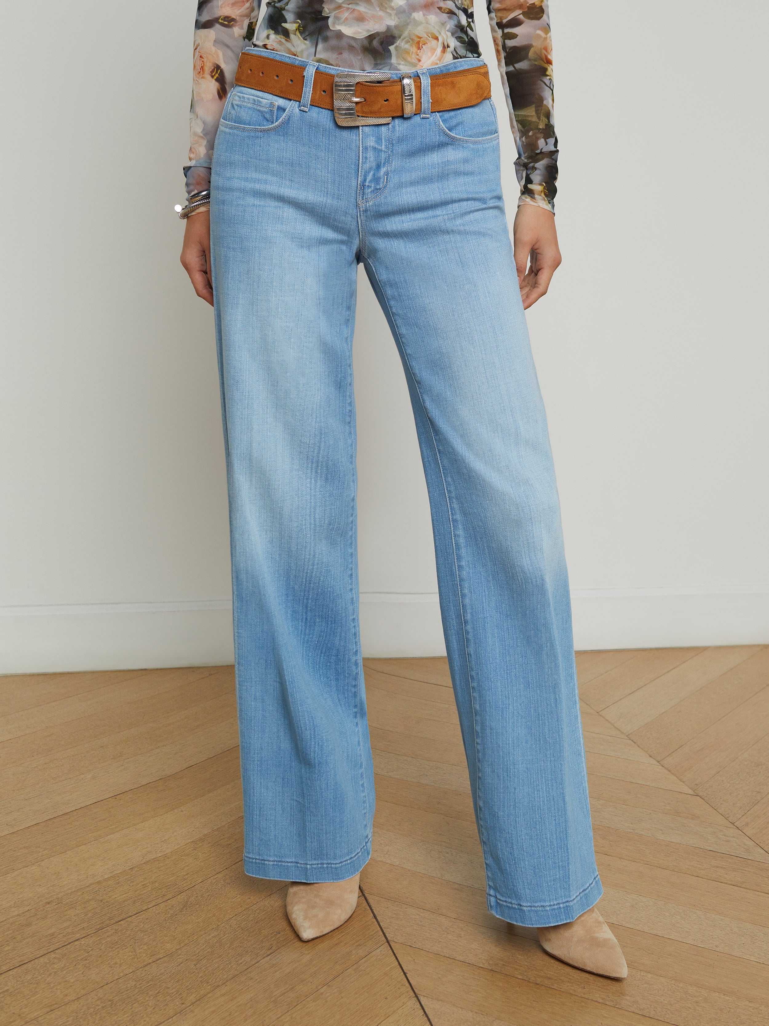 Joanne Low-Rise Wide-Leg Jean - 3