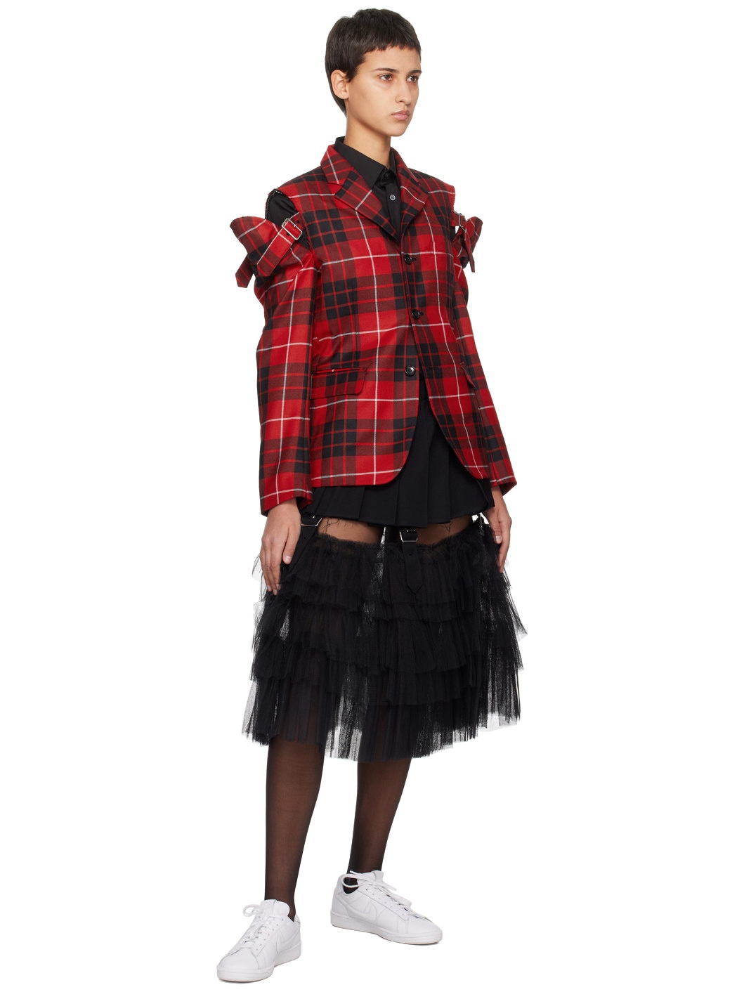 Red Check Blazer - 4