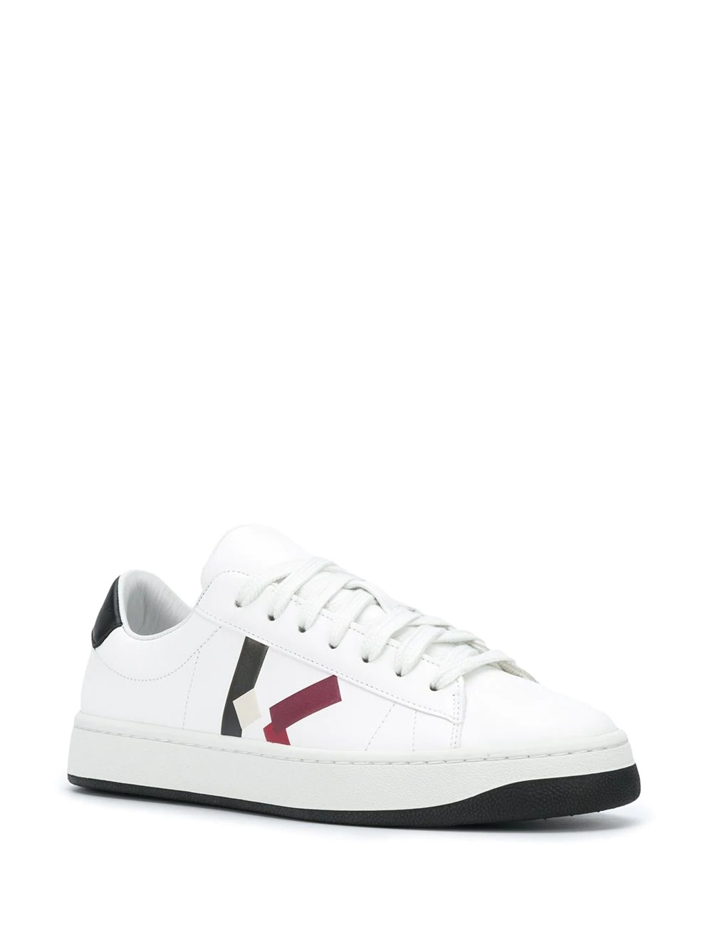 logo-print low-top sneakers - 2