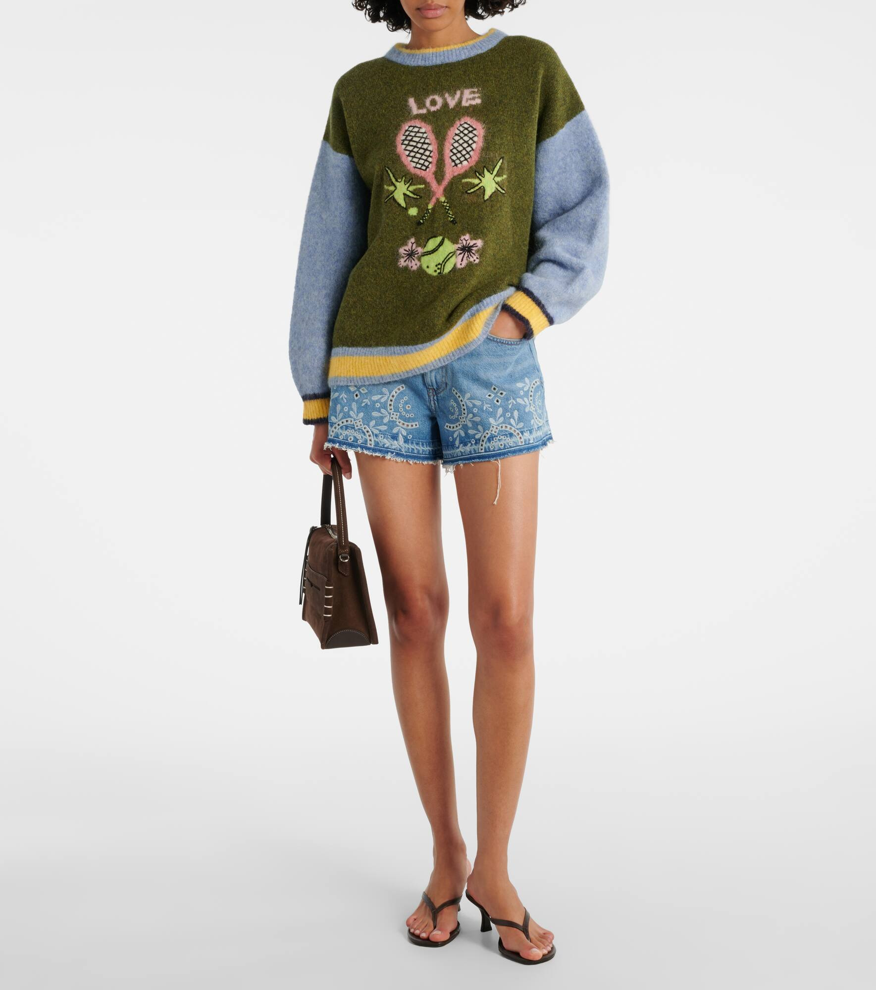 Anouk wool, alpaca, and mohair-blend sweater - 2