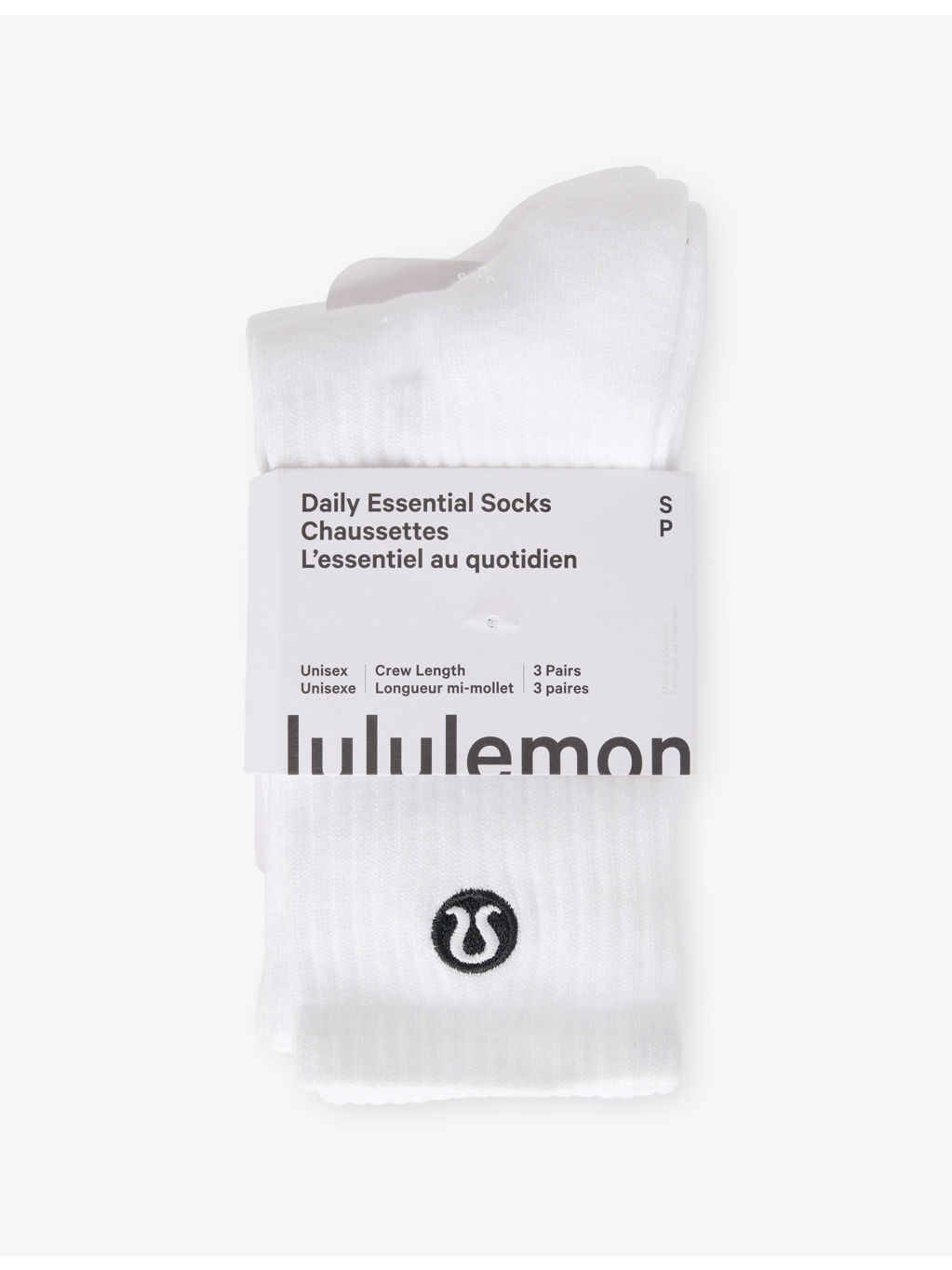 Branded Pack of Three Cotton-Blend Socks - 1