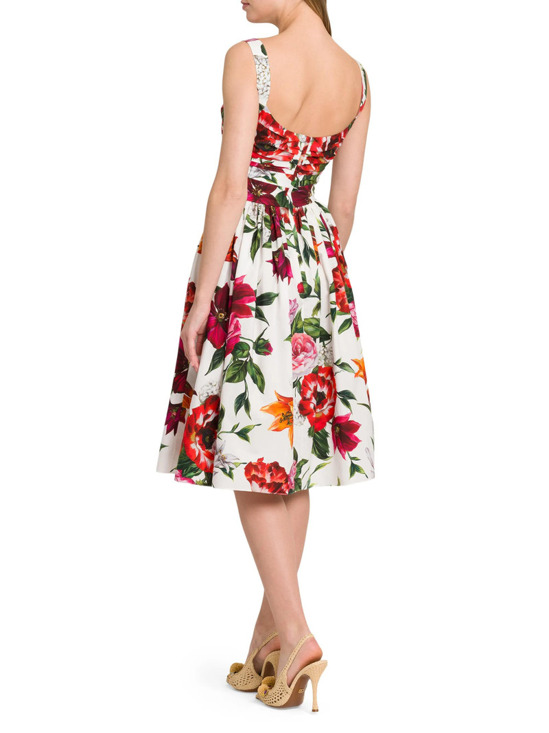 floral-print 미디 드레스 5