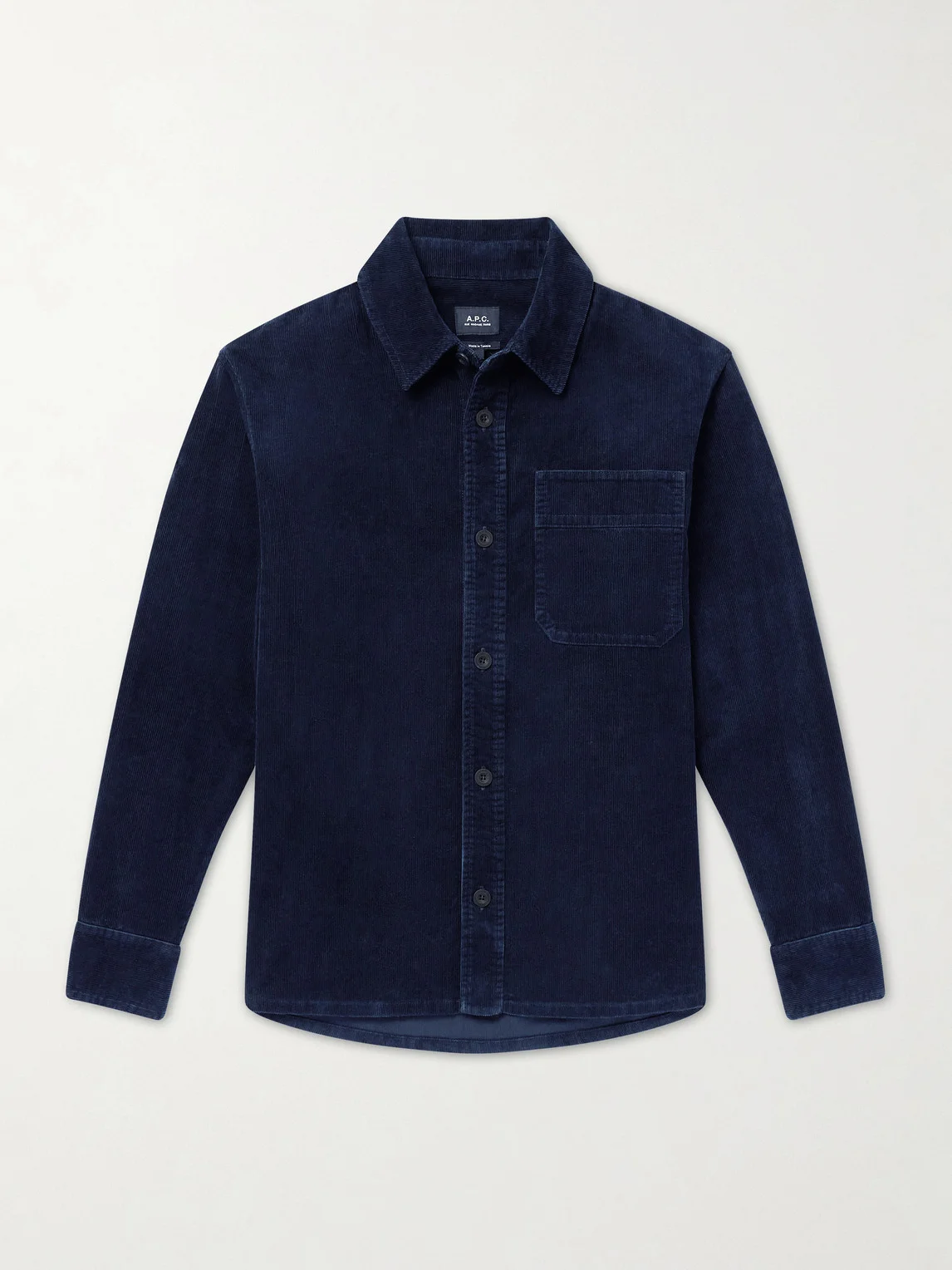Basile Logo-Embroidered Cotton-Corduroy Shirt - 1