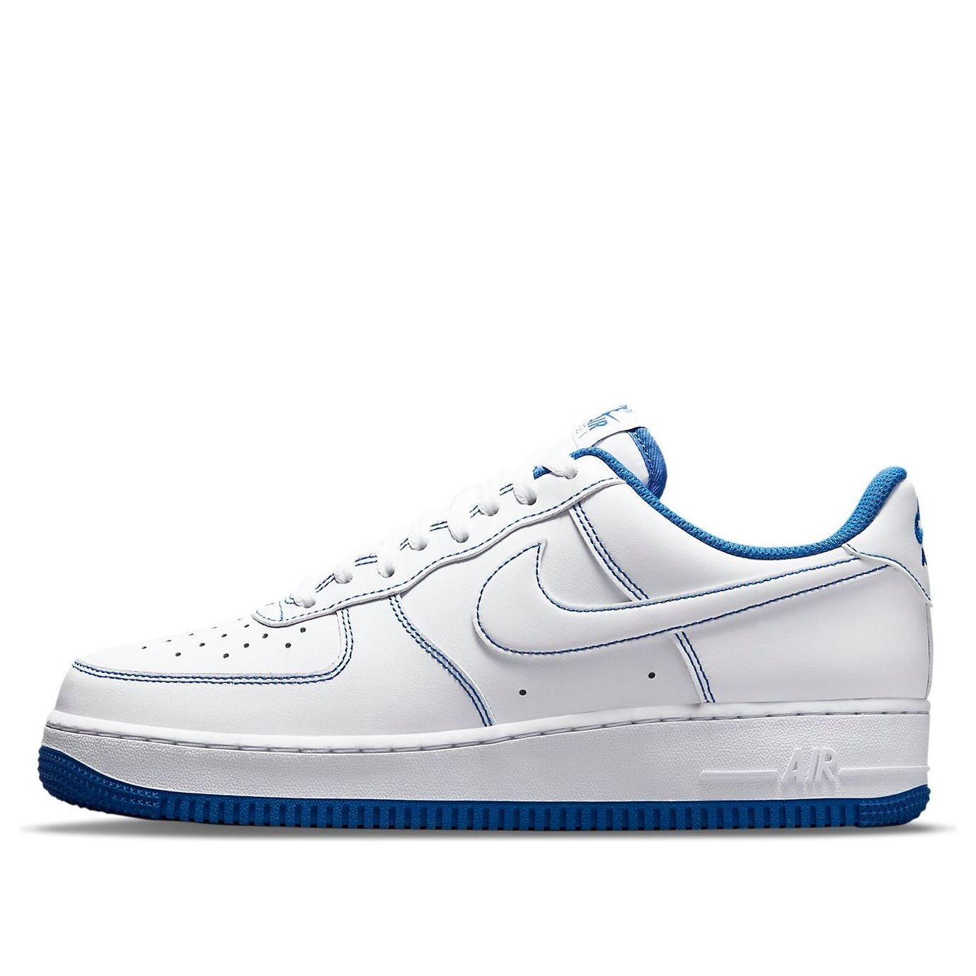 Nike Air Force 1 '07 'Contrast Stitch - White Game Royal' CV1724-101 - 1