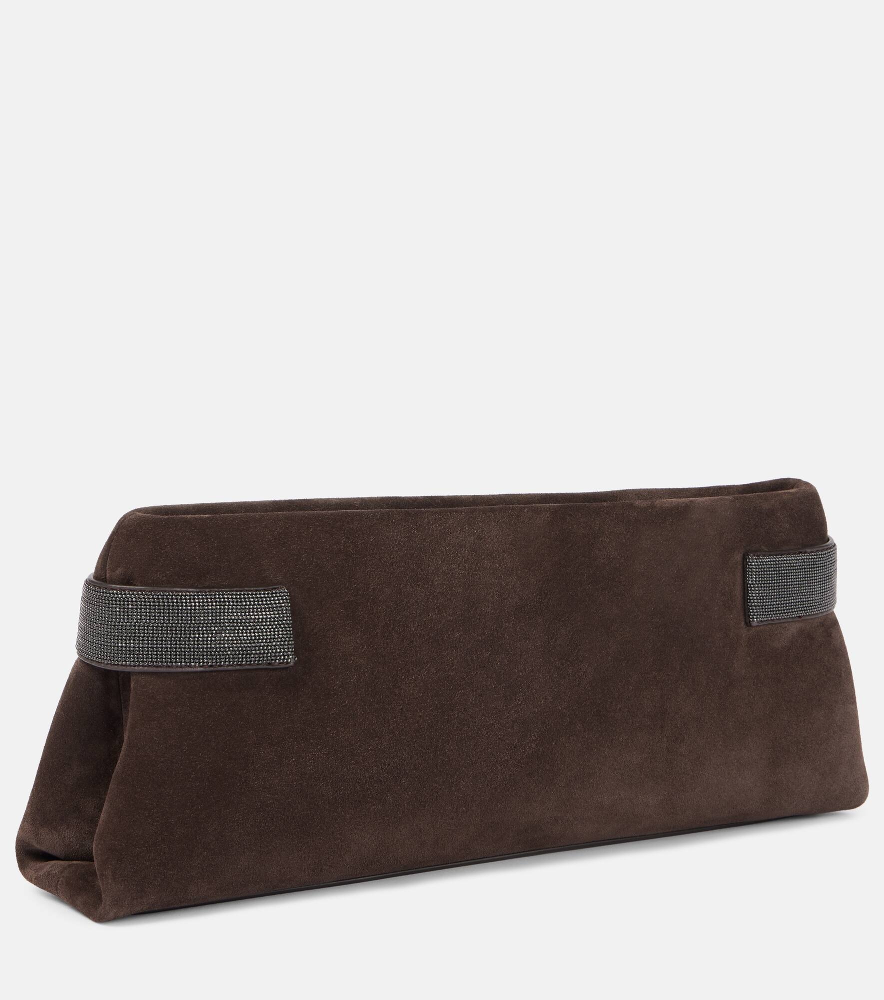 Monili suede clutch - 4