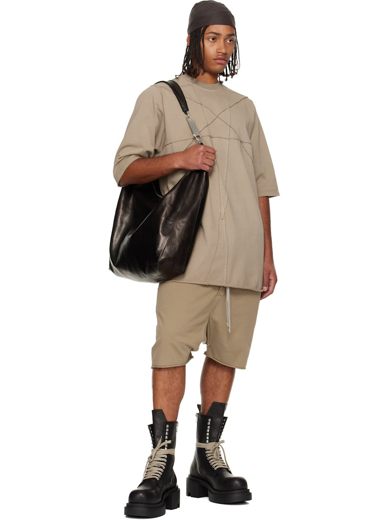 Rick Owens DRKSHDW Taupe Concordians Jumbo SS T-shirt outlook