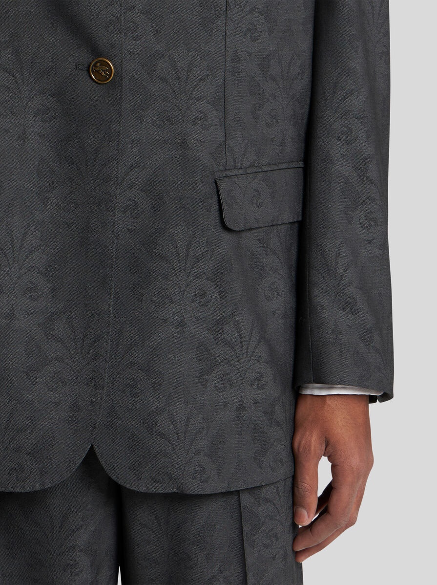 WOOL JACQUARD BLAZER - 2