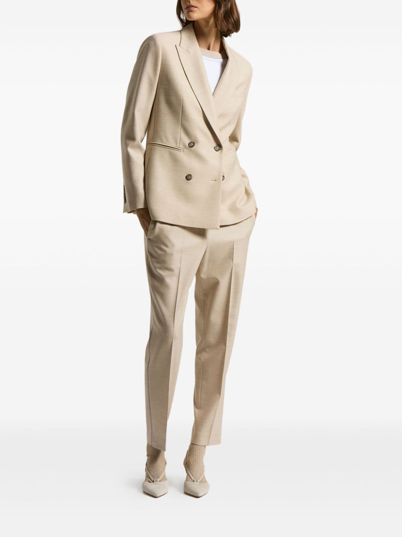 PESERICO double-breasted wool blazer outlook