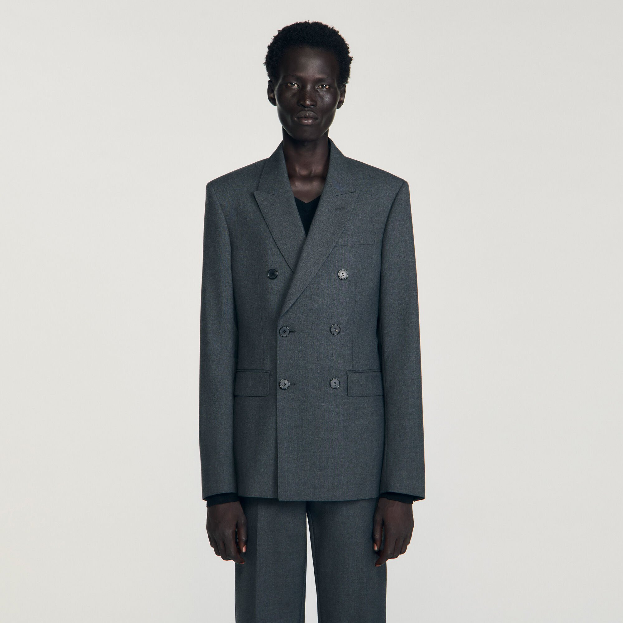 DOUBLE-BREASTED SUIT JACKET - 4