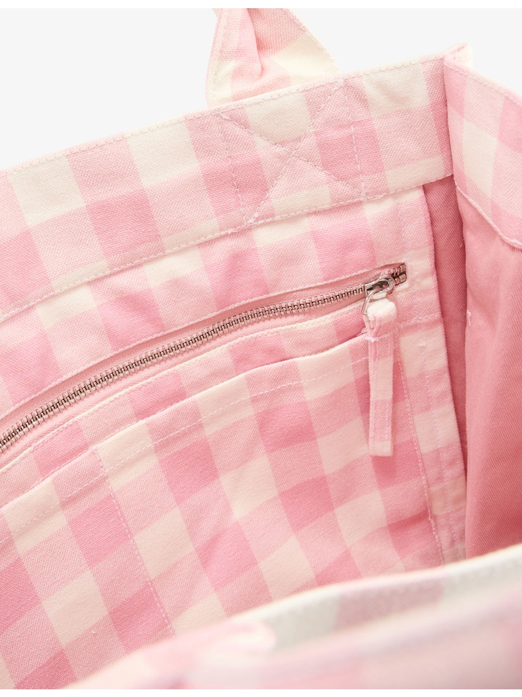 Vichy Check Large Cotton Shopper Bag - 5