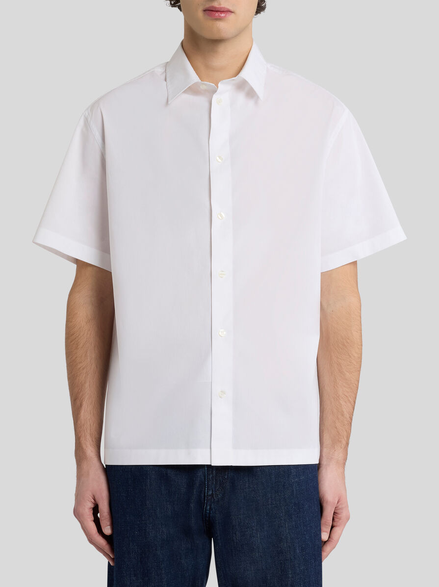STRETCH COTTON SHIRT WITH OCTOPUS - 2