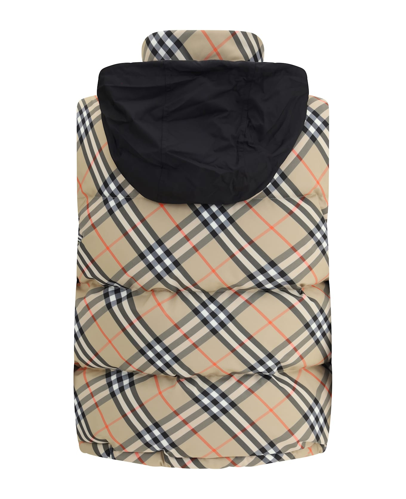 Check Vest Down Jacket - 4