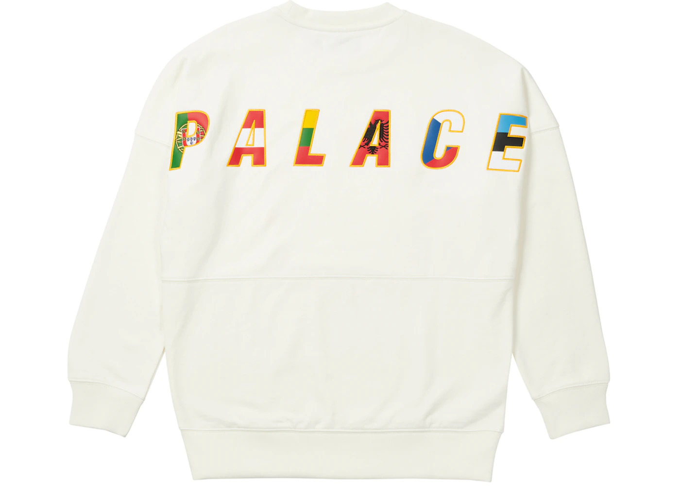 Palace EU-DON Crew White - 2