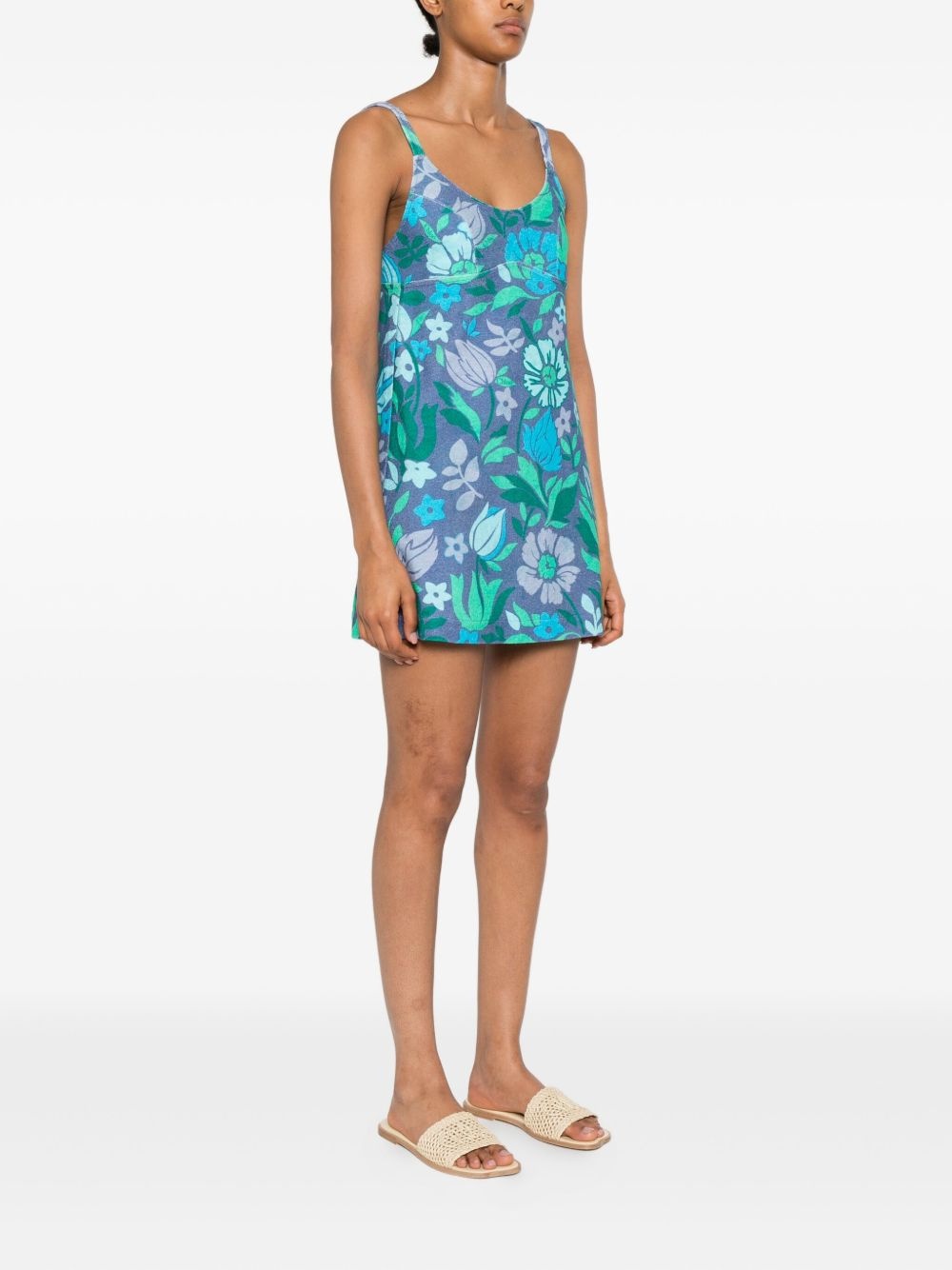 cotton jersey mini dress - 3