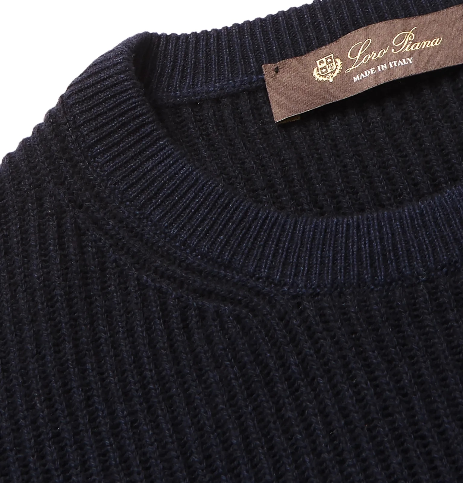 Ribbed Cashmere Sweater - 36