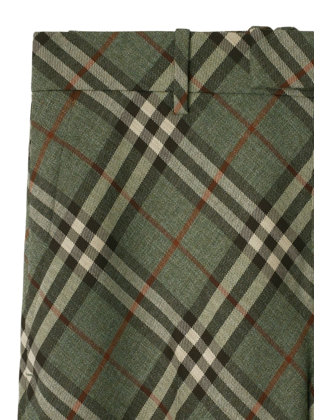 checked wool tailored trousers - 5