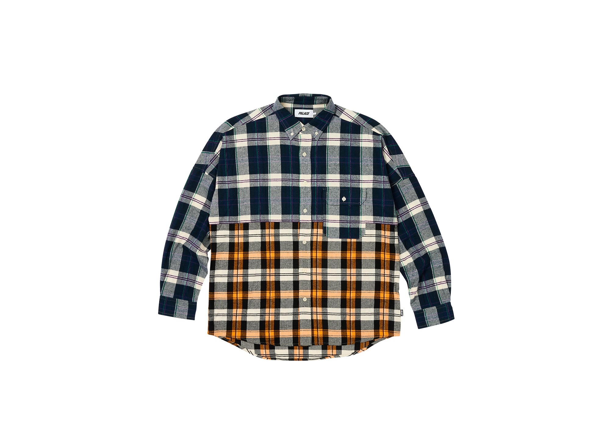 CHECKMATE DROP SHOULDER SHIRT NAVY - 1