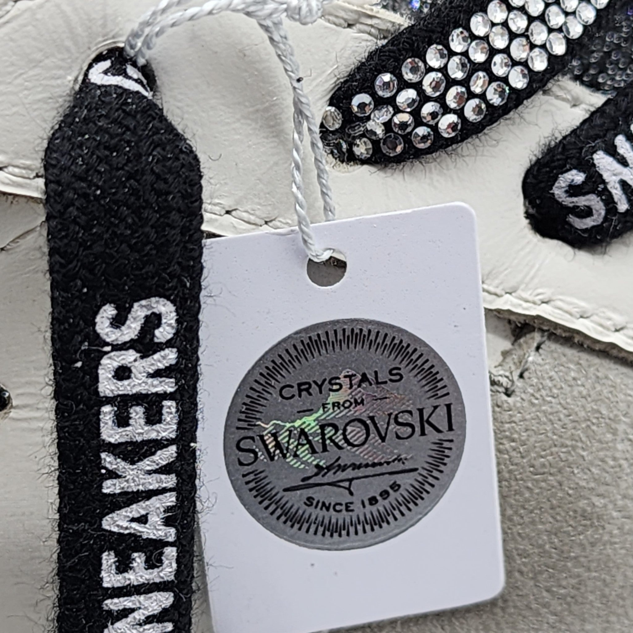 Golden Goose Super Star Classic Leather Sneakers with Swarovski Crystals - 7