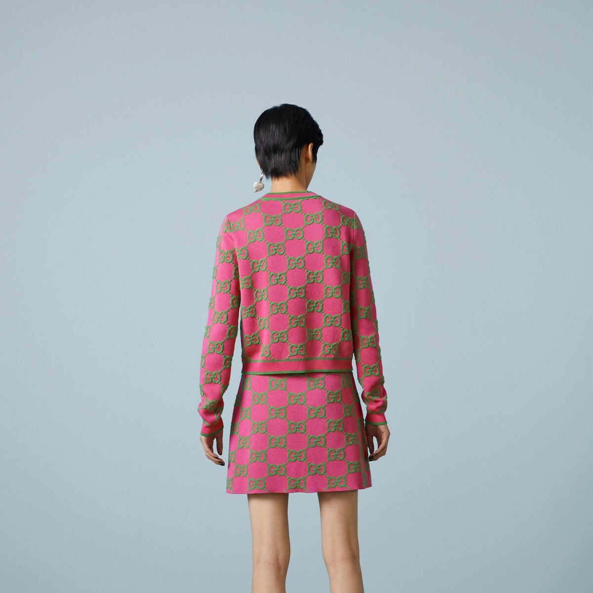 GG cotton and silk blend cardigan - 6