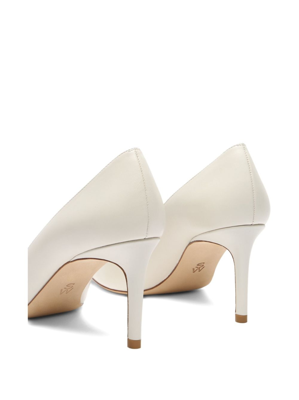 75mm Stuart Power pointed-toe leather pumps - 4