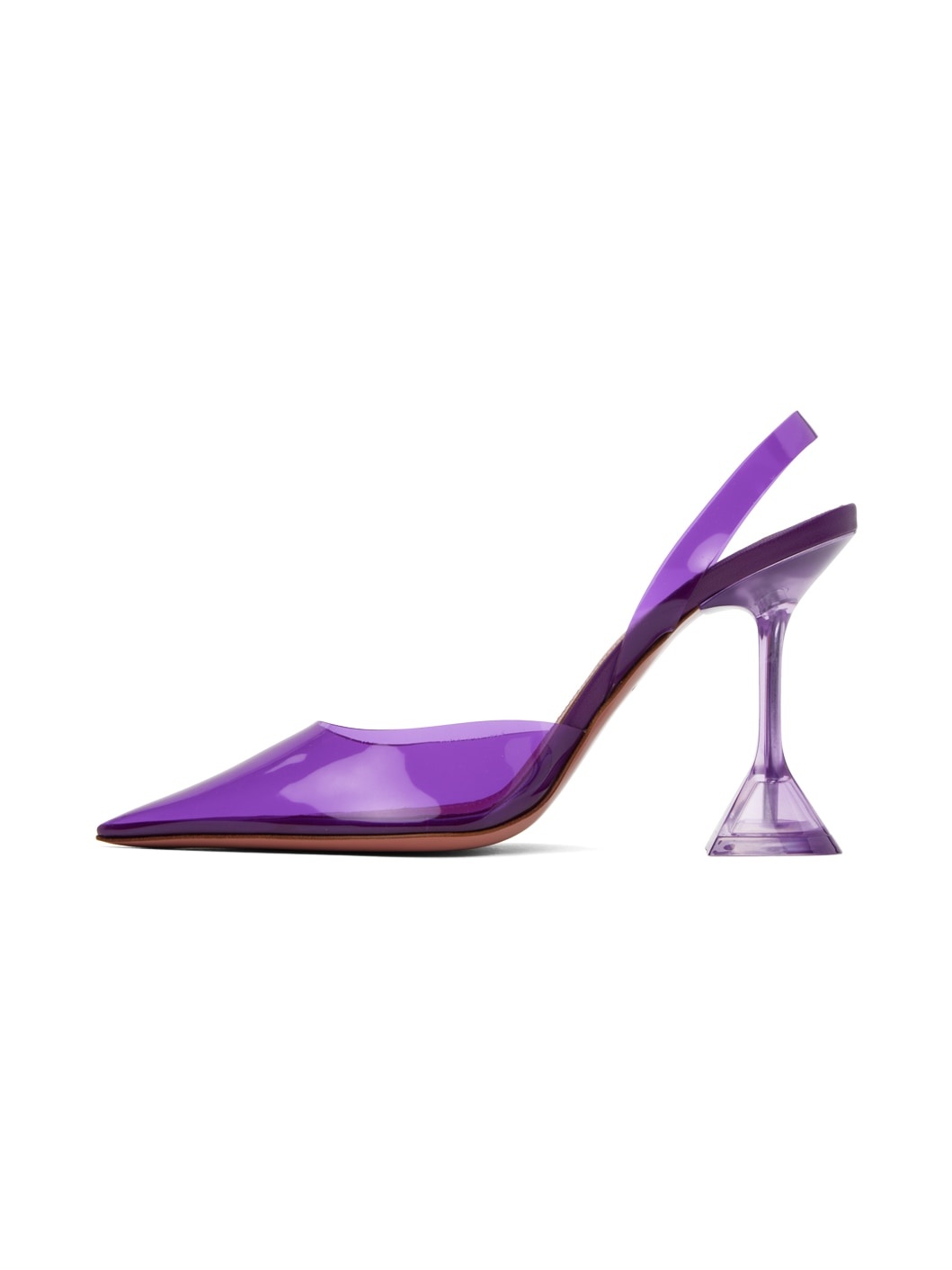 Purple Holli Glass Sling 95 Heels - 3