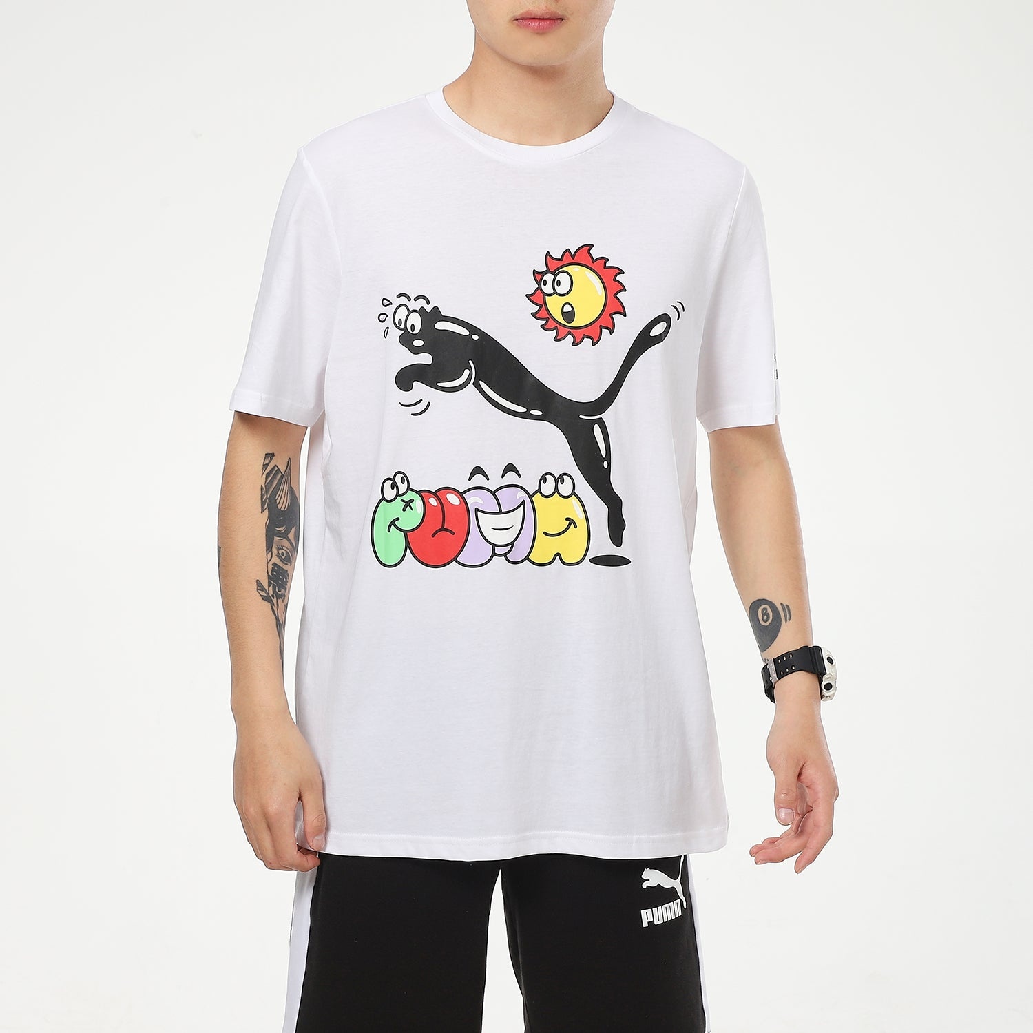 PUMA Summer Streetwear T-Shirt 'White' 532612-02 - 3