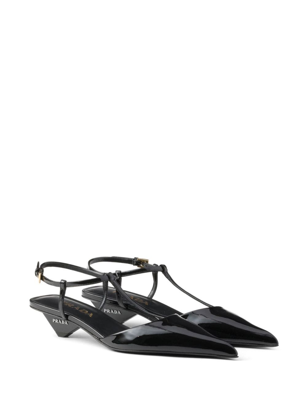 35mm leather slingback pumps - 2