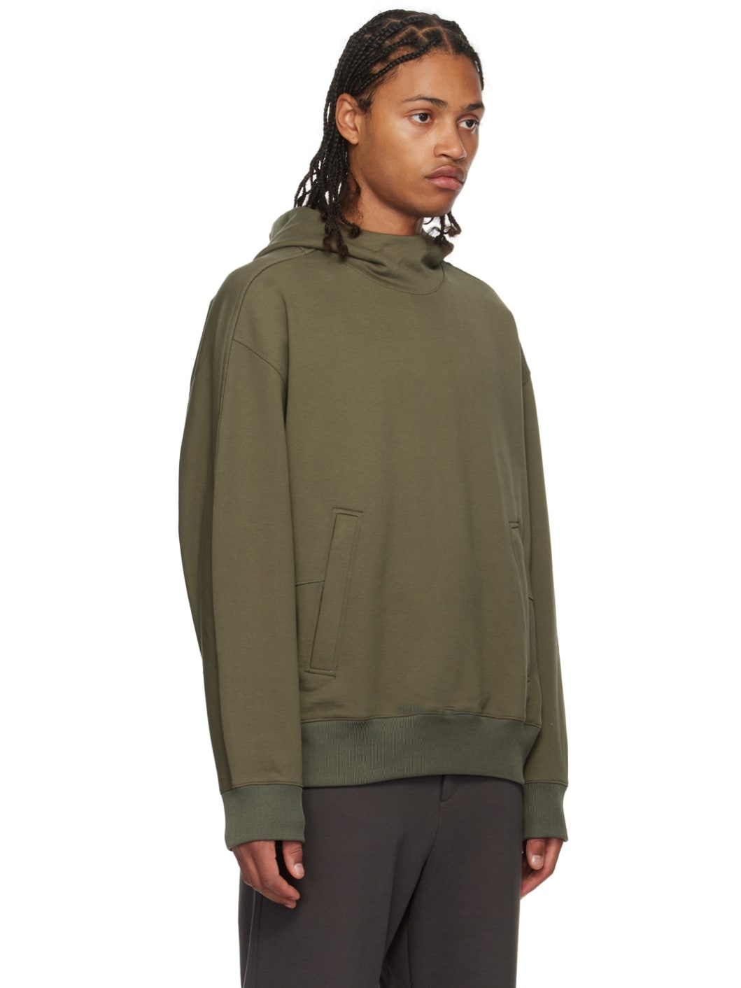 Khaki Zip Pocket Hoodie - 2