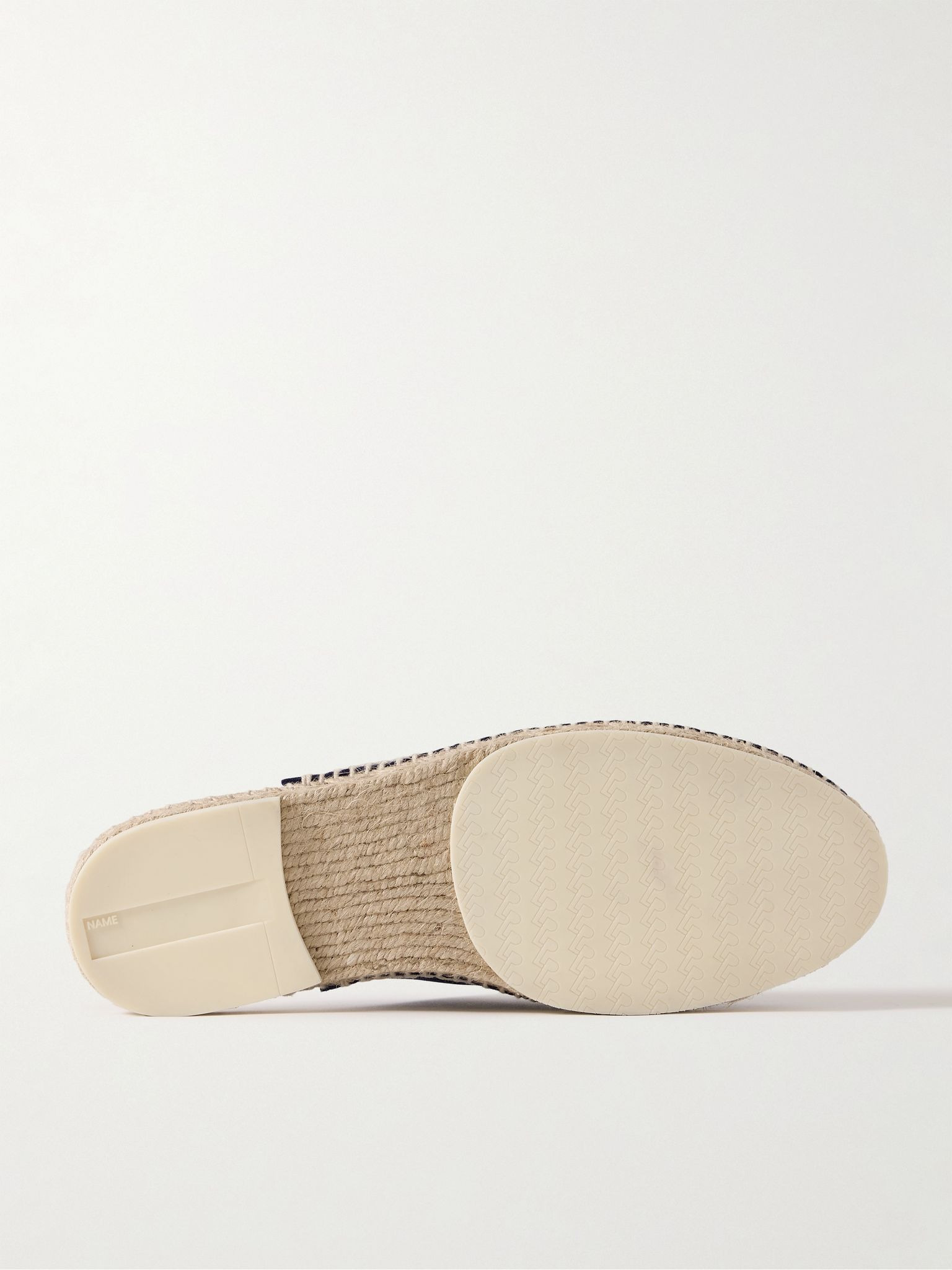 Seaside Walk Suede Backless Espadrilles Indigo - 3