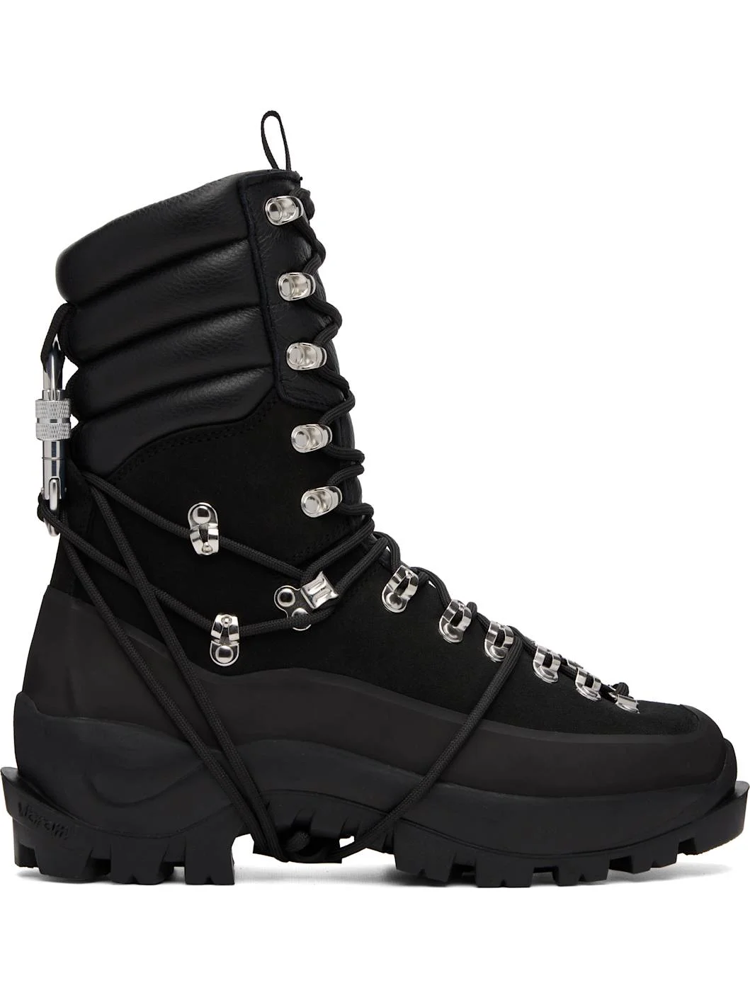 Black Tall Hiking Boots - 1