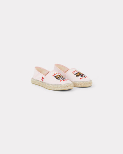 KENZO 'KENZO Lucky Tiger' embroidered canvas espadrilles outlook