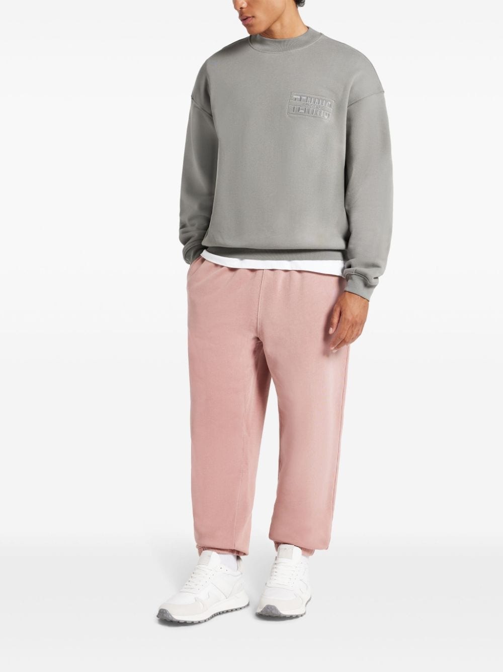 cotton-fleece track pants - 2