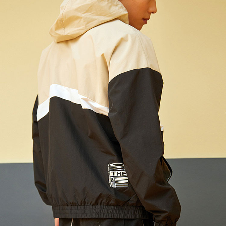 Men's Vans Colorblock Zipper Casual Hooded Jacket VN0A5H8X2N1 - 5