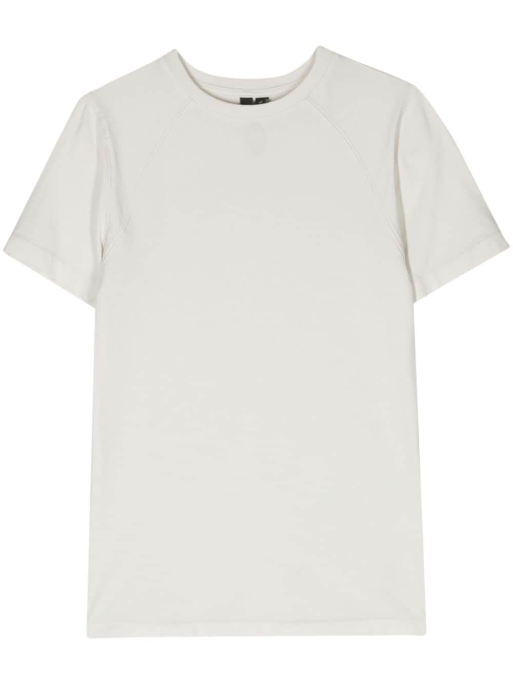 crew-neck cropped T-shirt - 1