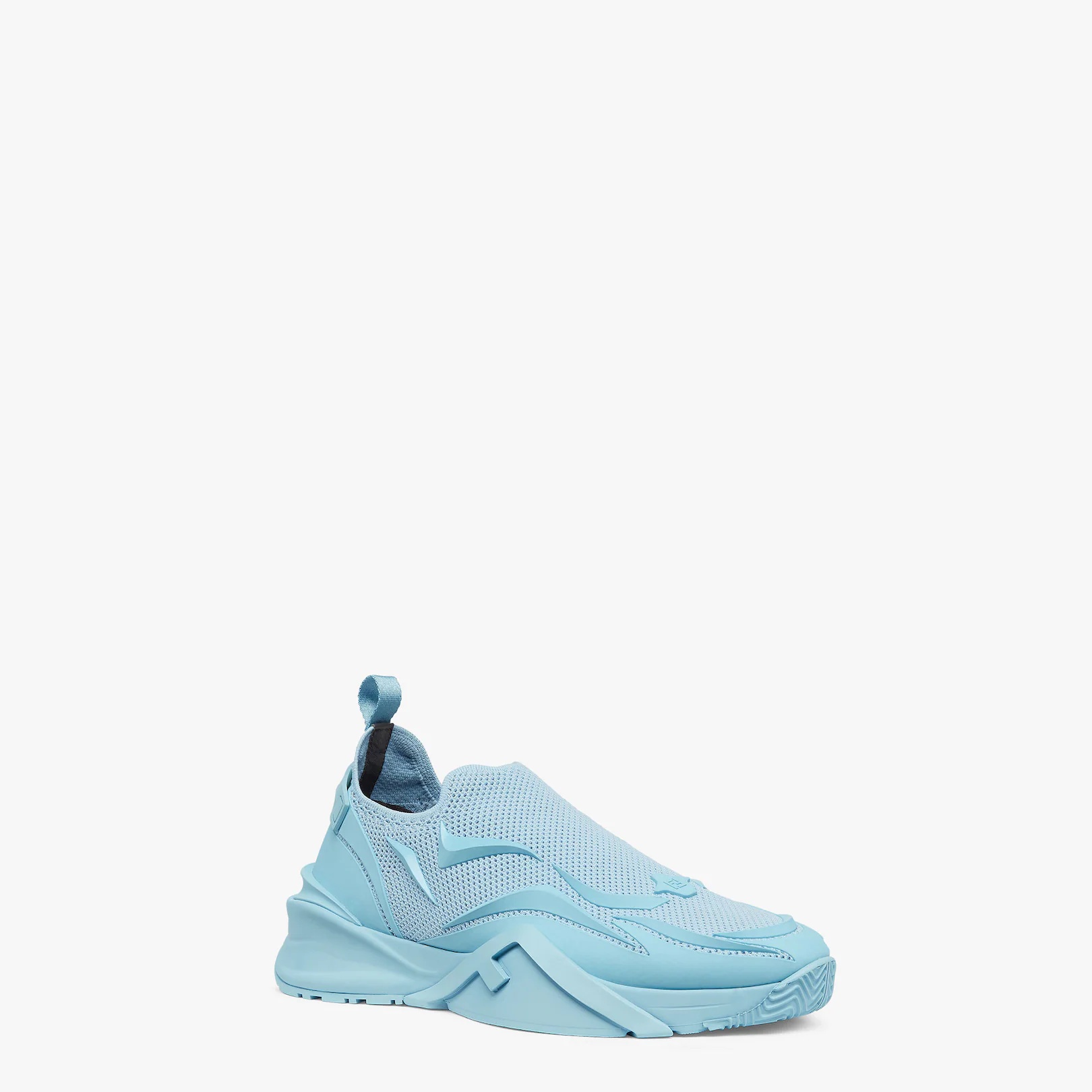 Light blue mesh running sneakers - 2
