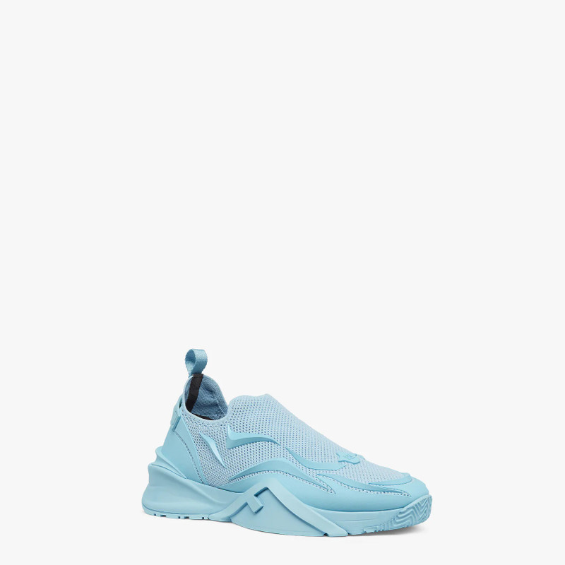 Light blue mesh running sneakers 2