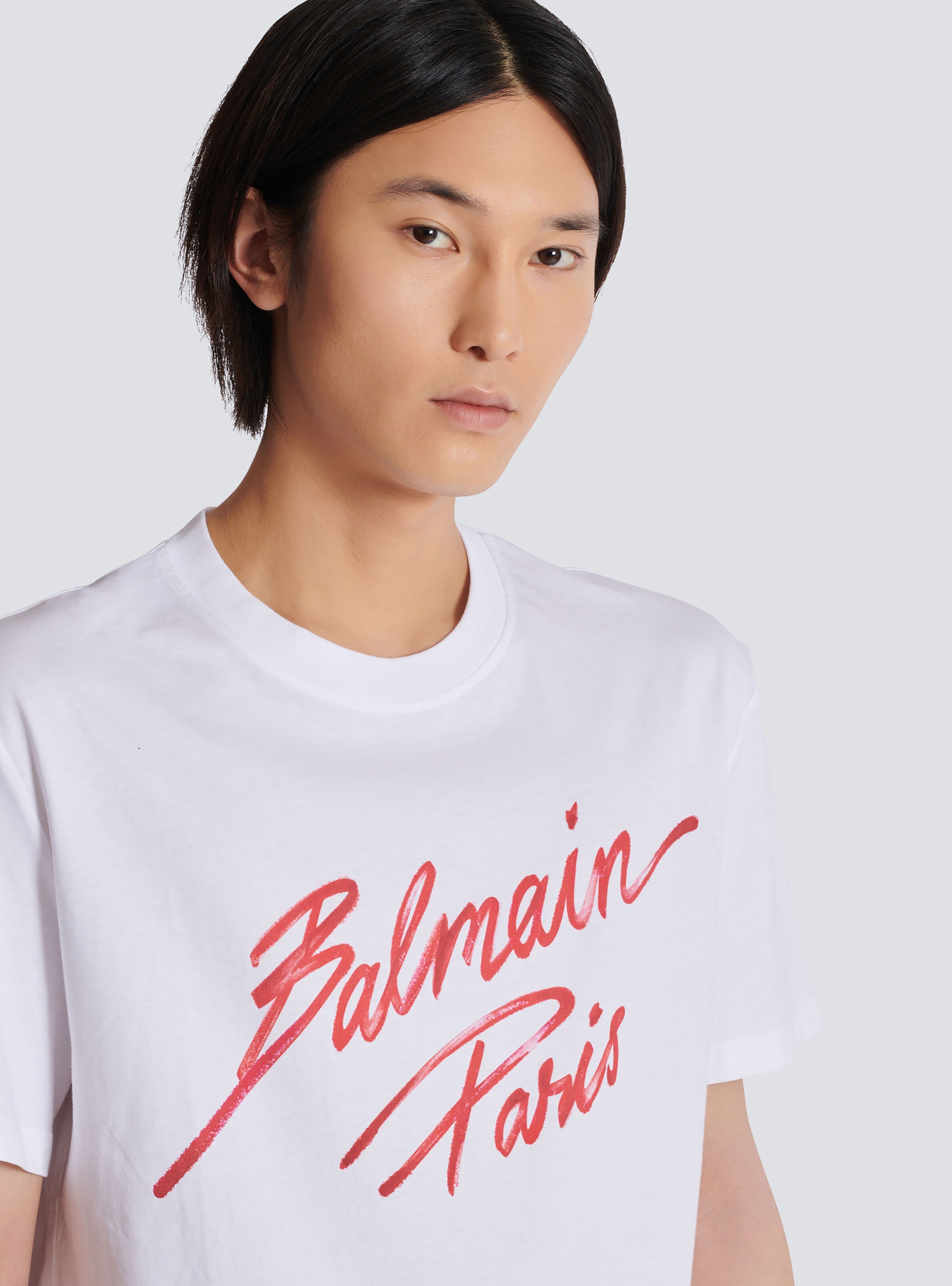 T-shirt with Balmain Lipstick print - 7