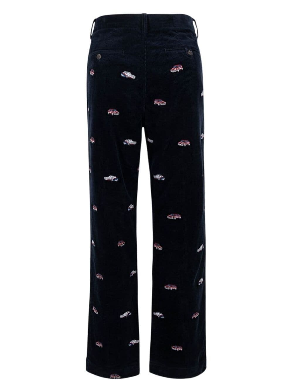 x Ralph Lauren GTI embroidered corduroy trousers - 2